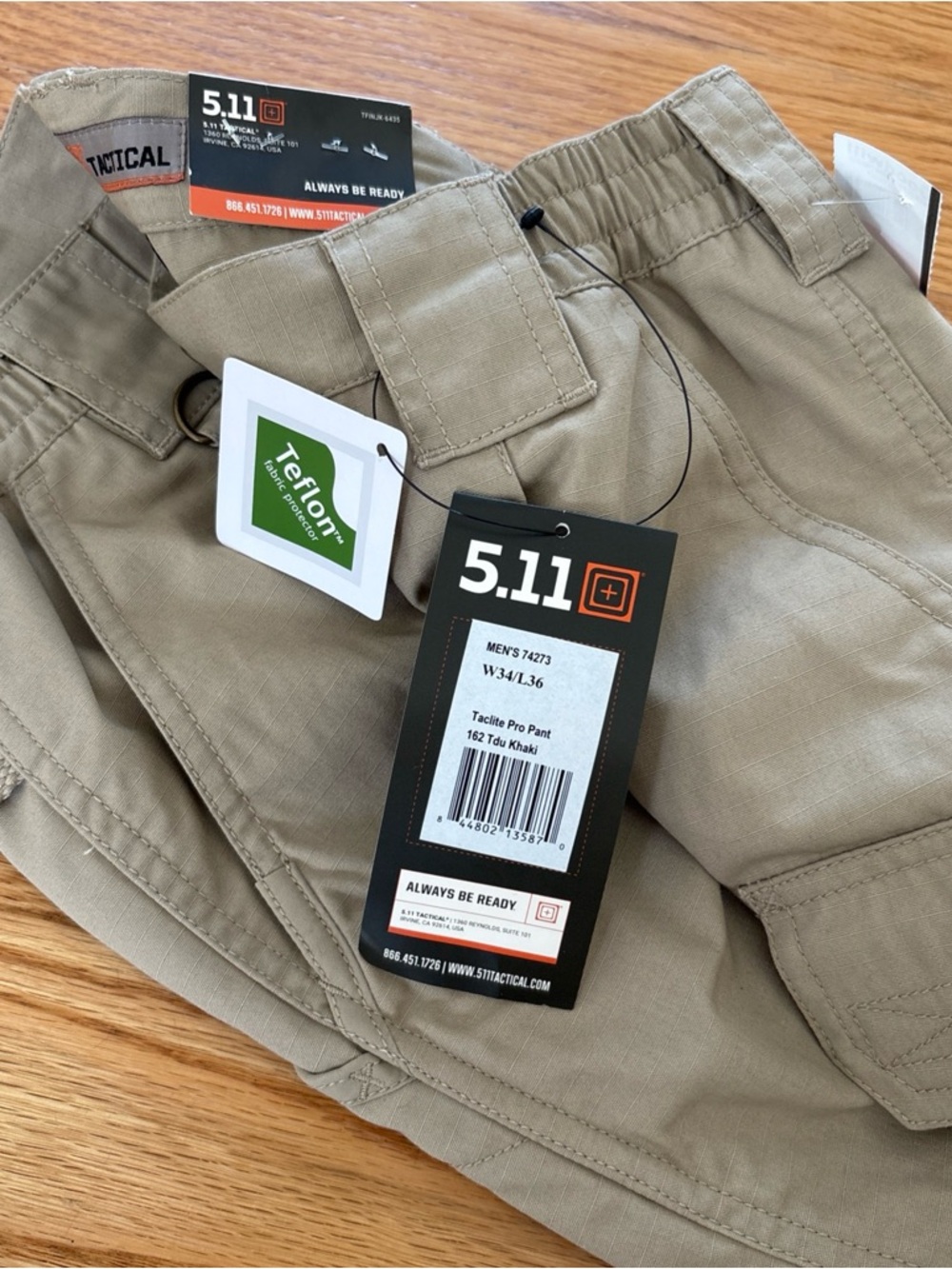 5.11 Tactical Mens Taclite Pro Pants - Khaki